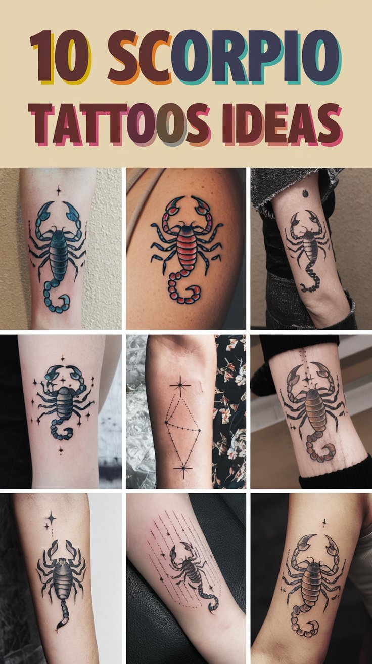 10 Scorpio Sign Tattoos Ideas to Represent Your Zodiac Sign