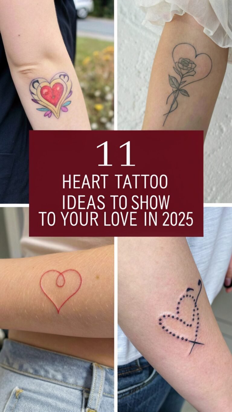 11 Small Heart Tattoo Ideas to Show Your Love in 2025