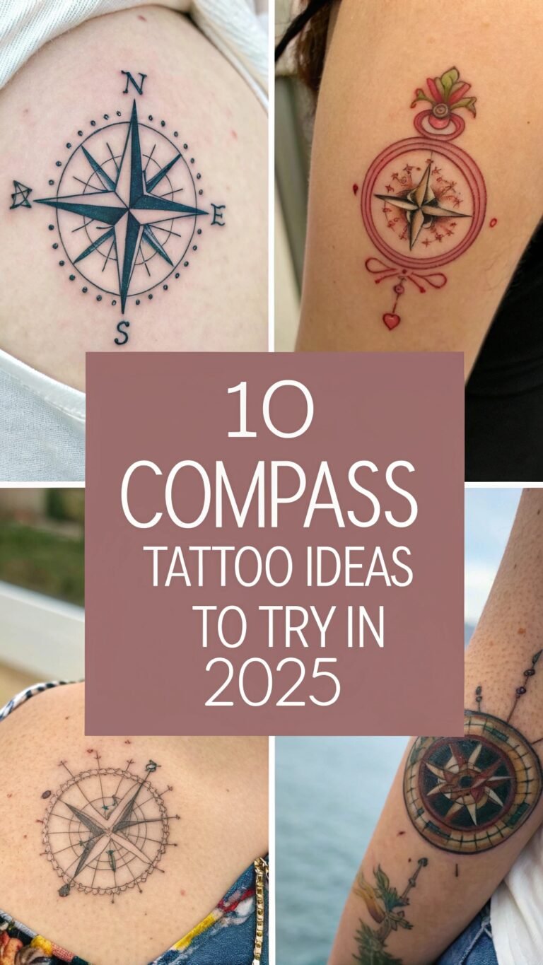 10 Compass Tattoo Ideas for the Adventurous in 2025