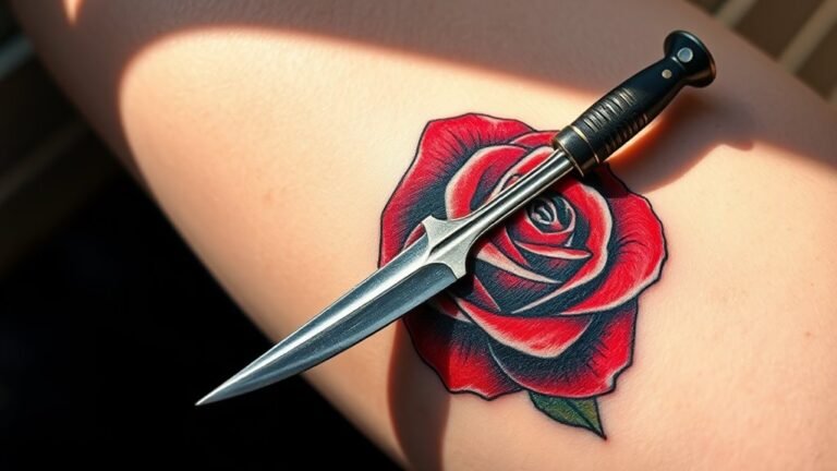 dagger and rose symbolism