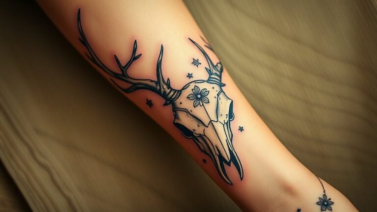 deer skull tattoo significance