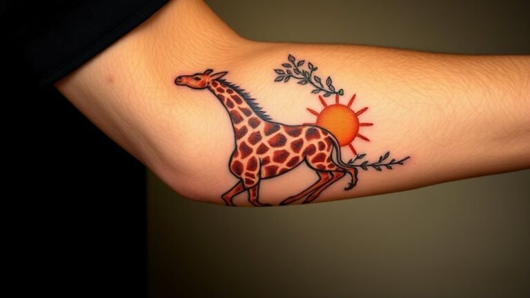 giraffe tattoo symbolism meanings