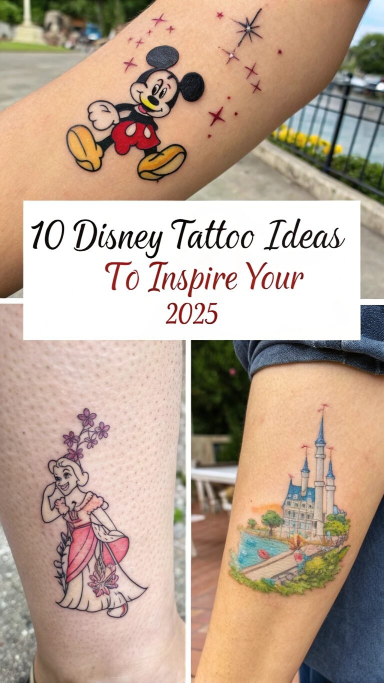 10 Disney Tattoo Ideas to Inspire Your 2025